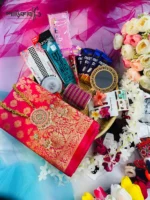 ❤️রানী গোলাপি কাতান শাড়ি-প্রিমিয়াম ২৭টি গিফট কম্বো