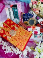 ❤️ লাল কাতান শাড়ি-প্রিমিয়াম ২৭টি গিফট কম্বো